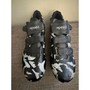Men's Speed Indoor Cycling  Black/Gray/Camo Shoes Size Euro 47 US 13